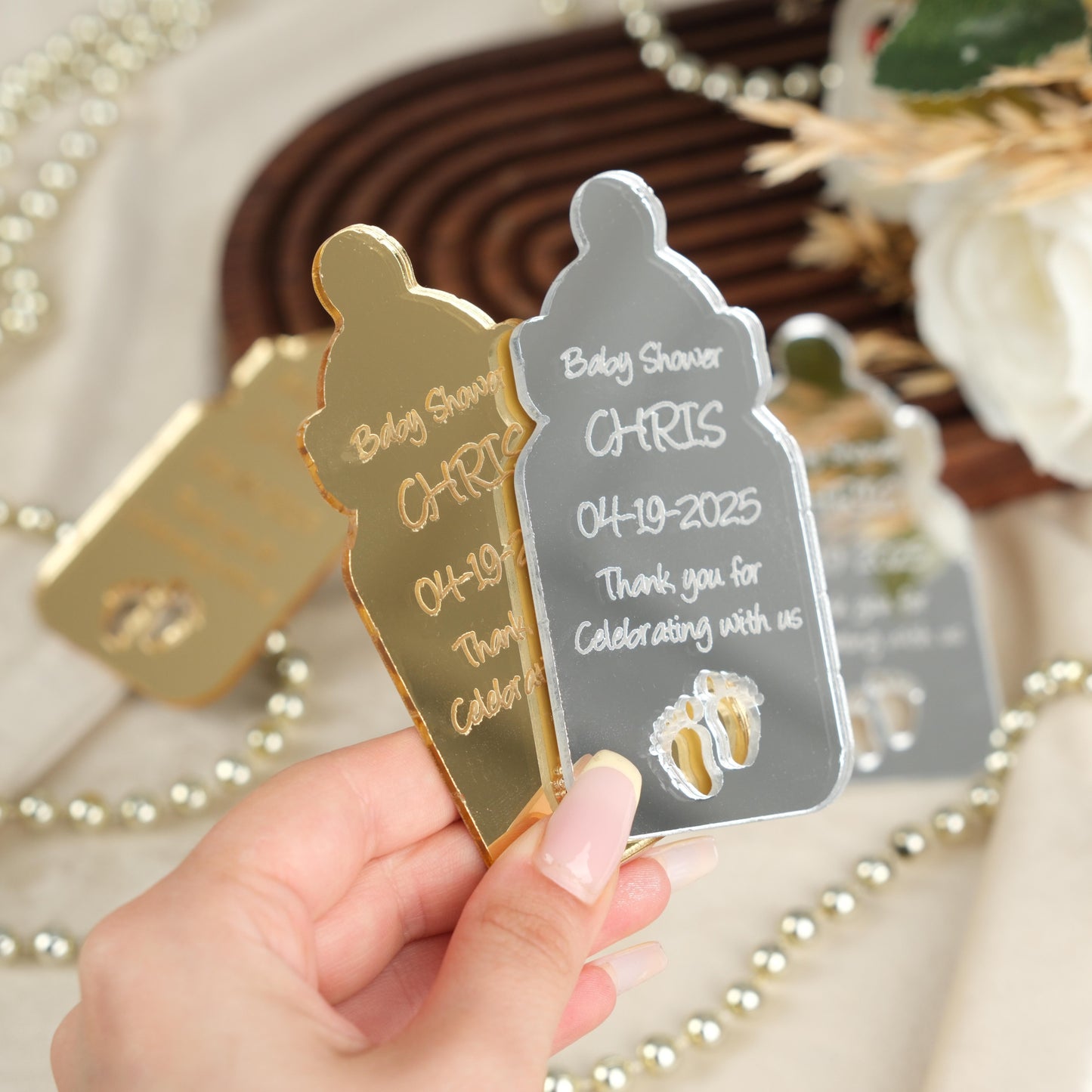 Baby Bottle Magnet for Guests Bulk 100 - Baby Favors Magnet - Baby Shower Favors and Party Magnets - Pack of 12-1000