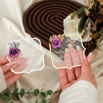 Angular Wedding Favors Magnet for Guests Bulk - Save the Date Magnet - Wedding Favors and Party Magnets - Pack of 12-1000 - Birthday and Party Magnets