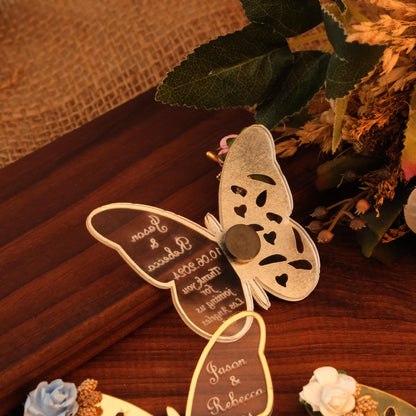 Butterfly Wedding Favors Magnet for Guests Bulk - Save the Date Magnet - Wedding Favors and Party Magnets - Pack of 12-1000 - Birthday and Party Magnets