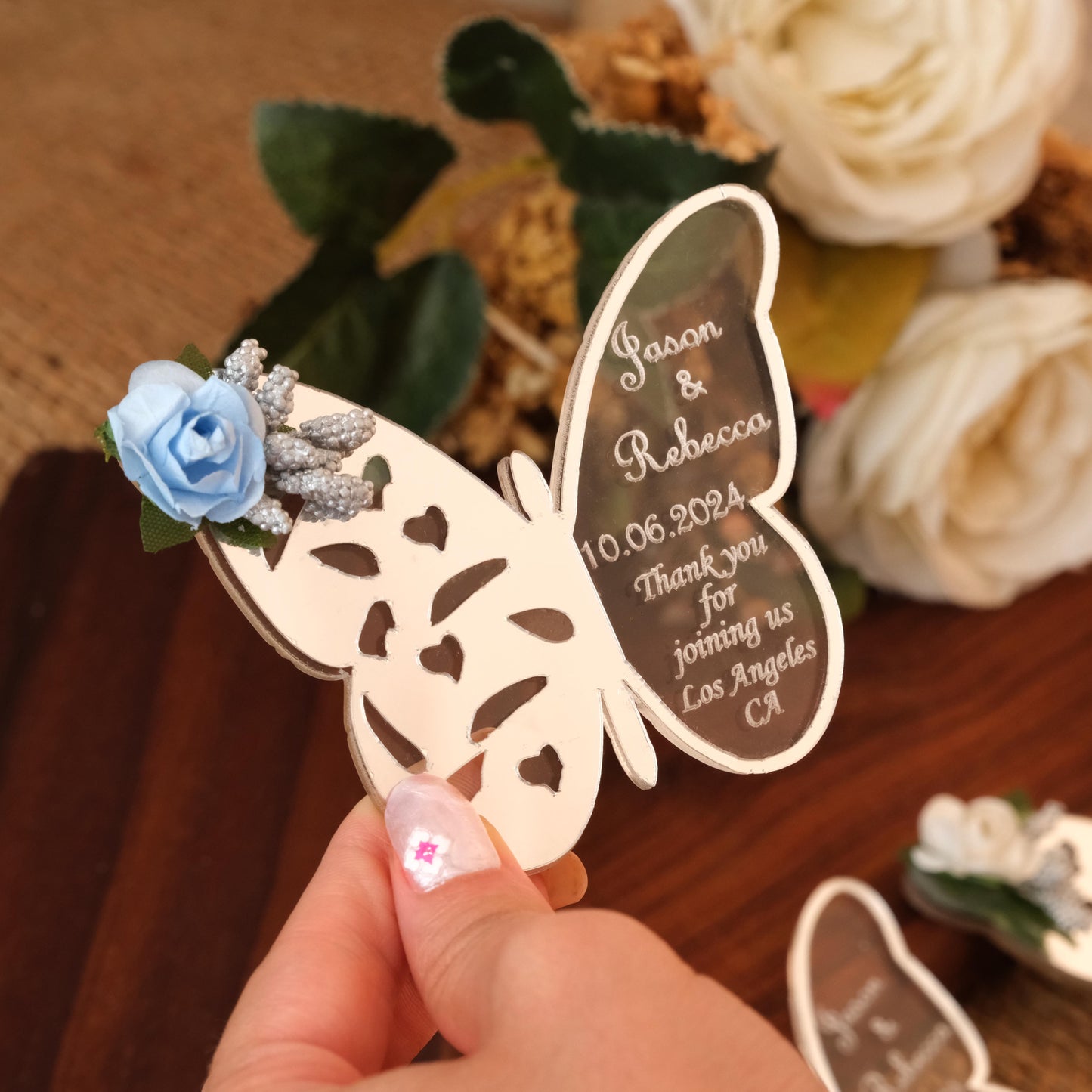 Butterfly Wedding Favors Magnet for Guests Bulk - Save the Date Magnet - Wedding Favors and Party Magnets - Pack of 12-1000 - Birthday and Party Magnets