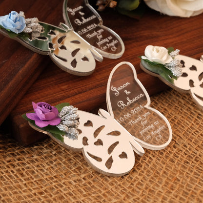 Butterfly Wedding Favors Magnet for Guests Bulk - Save the Date Magnet - Wedding Favors and Party Magnets - Pack of 12-1000 - Birthday and Party Magnets