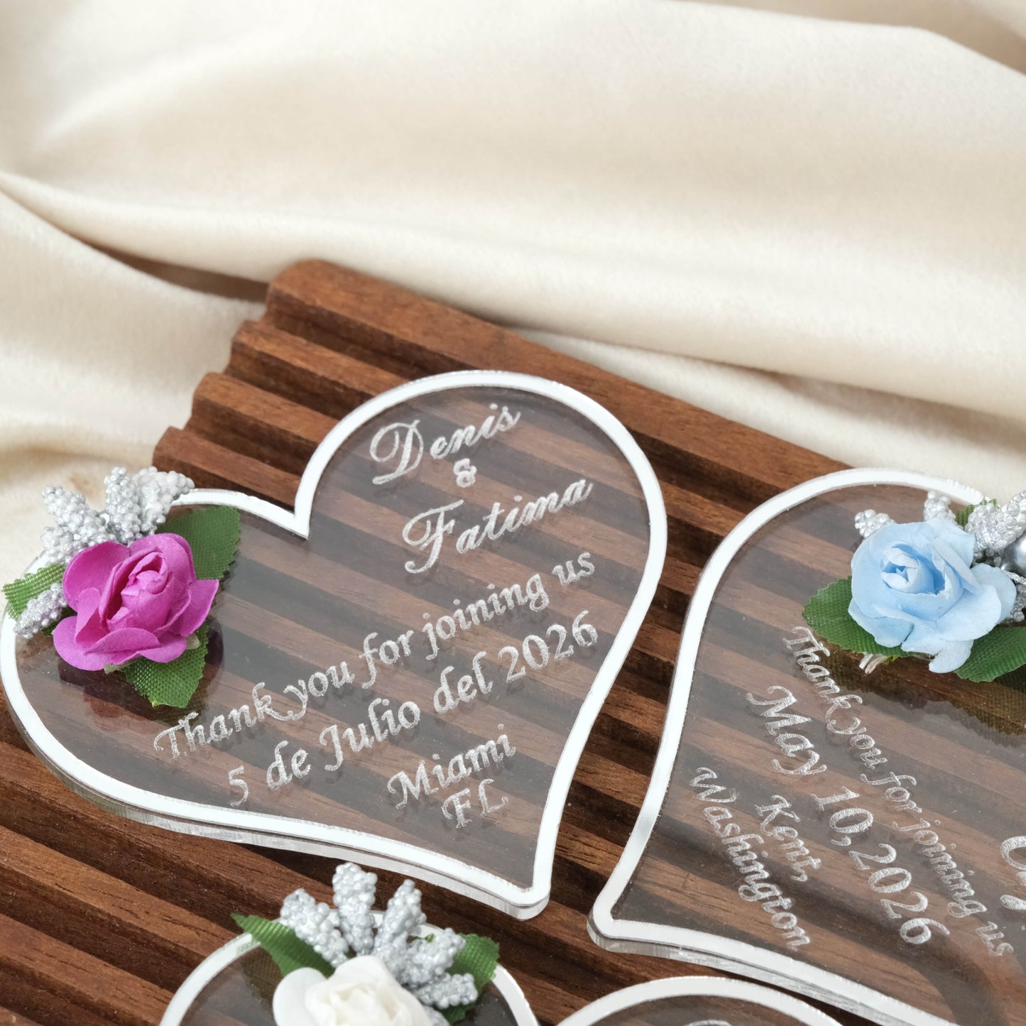 Heart Wedding Favors Magnet for Guests Bulk - Save the Date Magnet - Wedding Favors and Party Magnets - Pack of 12-1000 - Birthday and Party Magnets