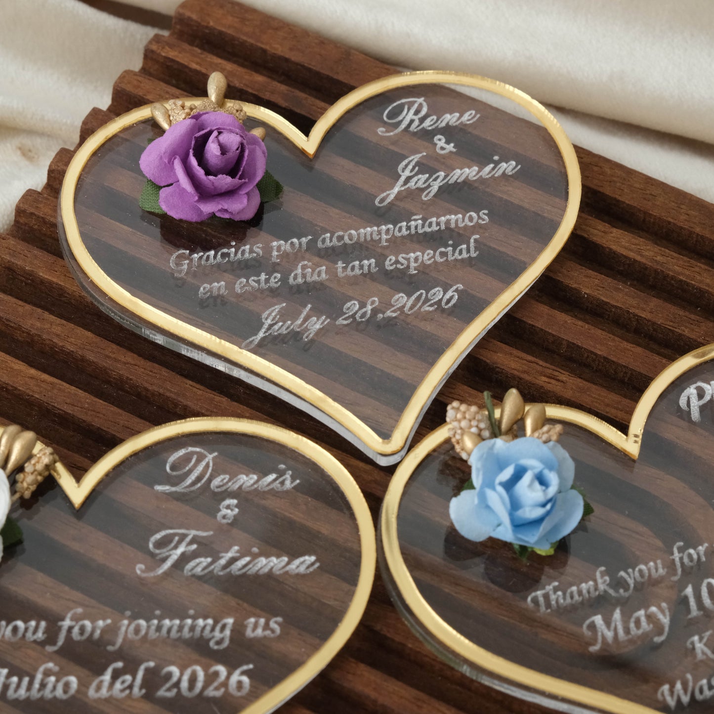 Heart Wedding Favors Magnet for Guests Bulk - Save the Date Magnet - Wedding Favors and Party Magnets - Pack of 12-1000 - Birthday and Party Magnets