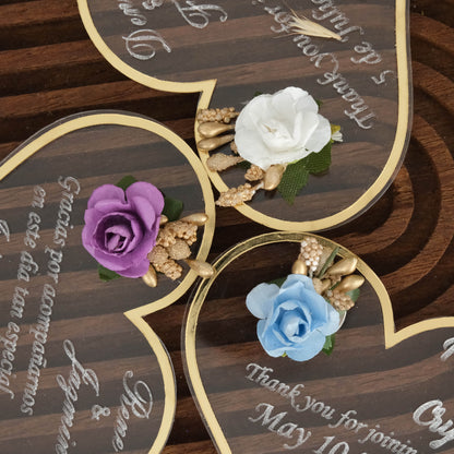 Heart Wedding Favors Magnet for Guests Bulk - Save the Date Magnet - Wedding Favors and Party Magnets - Pack of 12-1000 - Birthday and Party Magnets