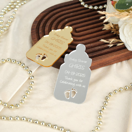 Baby Bottle Magnet for Guests Bulk 100 - Baby Favors Magnet - Baby Shower Favors and Party Magnets - Pack of 12-1000