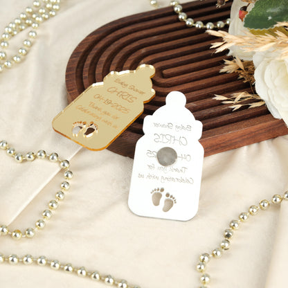 Baby Bottle Magnet for Guests Bulk 100 - Baby Favors Magnet - Baby Shower Favors and Party Magnets - Pack of 12-1000