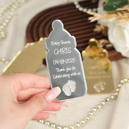 Baby Bottle Magnet for Guests Bulk 100 - Baby Favors Magnet - Baby Shower Favors and Party Magnets - Pack of 12-1000