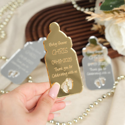 Baby Bottle Magnet for Guests Bulk 100 - Baby Favors Magnet - Baby Shower Favors and Party Magnets - Pack of 12-1000