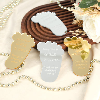 Baby Shower Baby Foot Magnet for Guests Bulk 100 - Baby Favors Magnet - Baby Shower Favors and Party Magnets - Pack of 12-1000