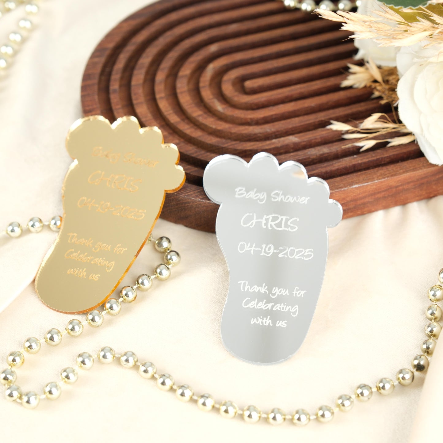 Baby Shower Baby Foot Magnet for Guests Bulk 100 - Baby Favors Magnet - Baby Shower Favors and Party Magnets - Pack of 12-1000