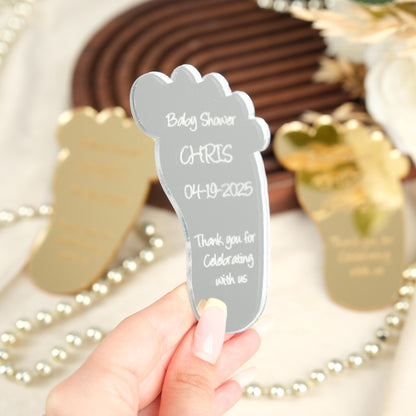 Baby Shower Baby Foot Magnet for Guests Bulk 100 - Baby Favors Magnet - Baby Shower Favors and Party Magnets - Pack of 12-1000