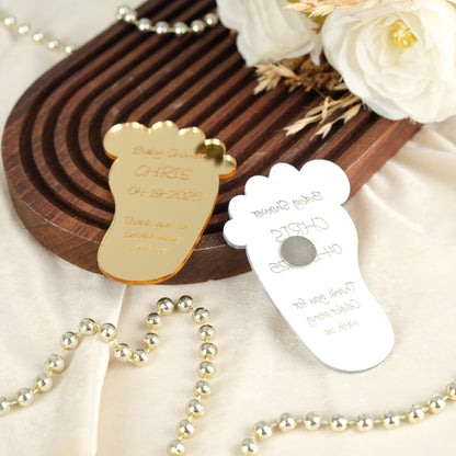 Baby Shower Baby Foot Magnet for Guests Bulk 100 - Baby Favors Magnet - Baby Shower Favors and Party Magnets - Pack of 12-1000