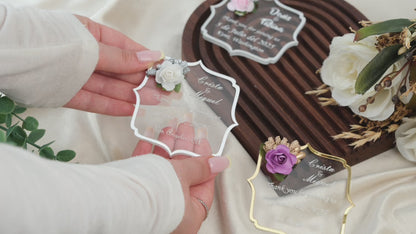 Angular Wedding Favors Magnet for Guests Bulk - Save the Date Magnet - Wedding Favors and Party Magnets - Pack of 12-1000 - Birthday and Party Magnets